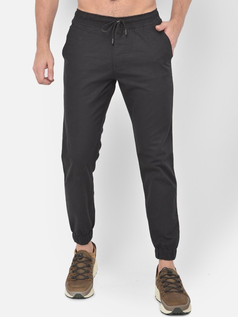

COBB Men Black Comfort Slim Fit Joggers Trousers