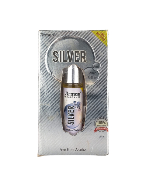 

Arman Long Lasting Alcohol Free Silver Attar Roll On - 6 ml