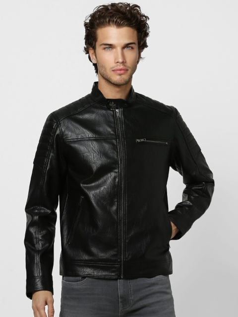 

Jack & Jones Men Black Bomber Jacket