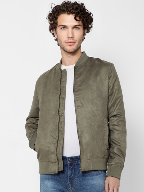 

Jack & Jones Men Green Bomber Jacket