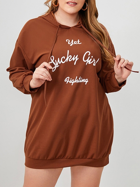 

URBANIC Women Brown Printed Sweatshirt