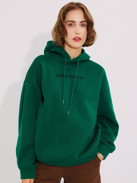 

URBANIC Women Green Sweatshirt