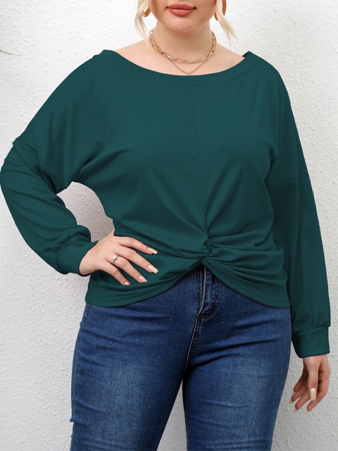 

URBANIC Women Green Sweatshirt