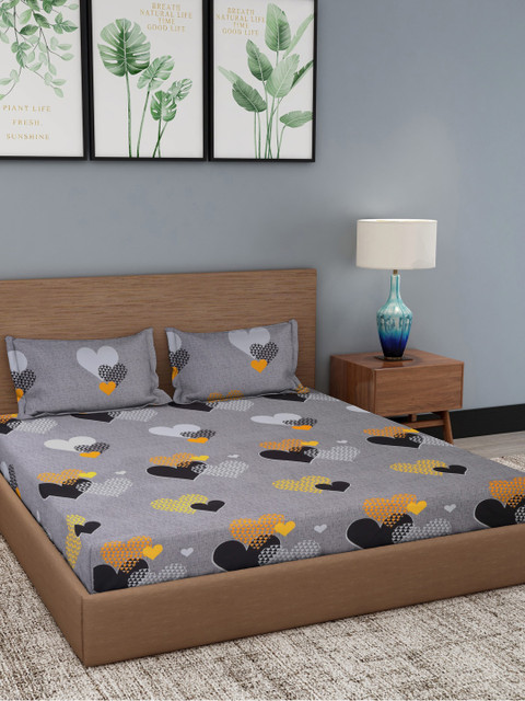 

Dhrohar Unisex Multi Bedsheets, Grey