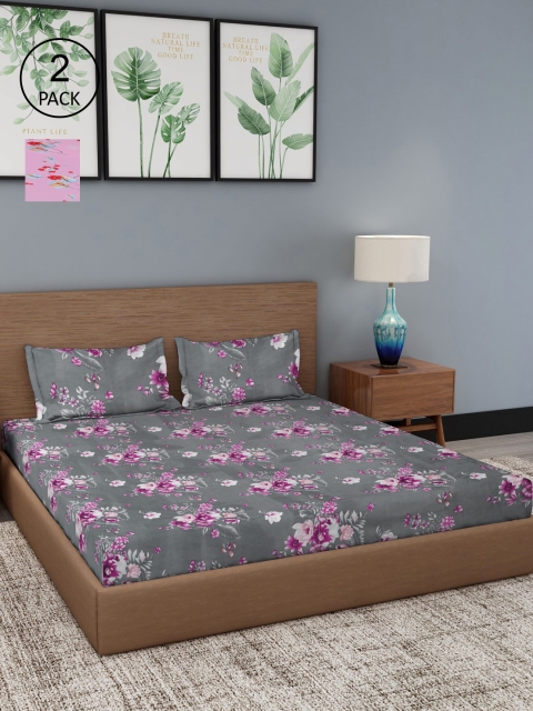 

Dhrohar Unisex Multi Bedsheets, Pink
