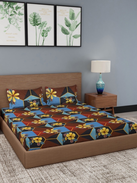 

Dhrohar Unisex Multi Bedsheets, Blue