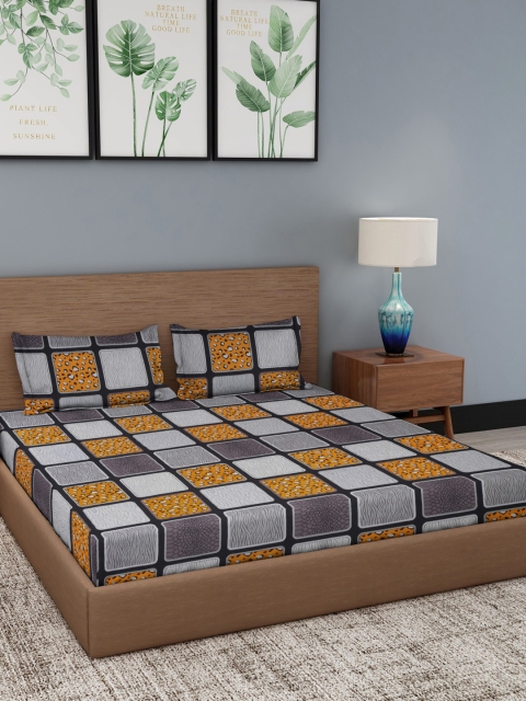 

Dhrohar Unisex Multi Bedsheets, Grey