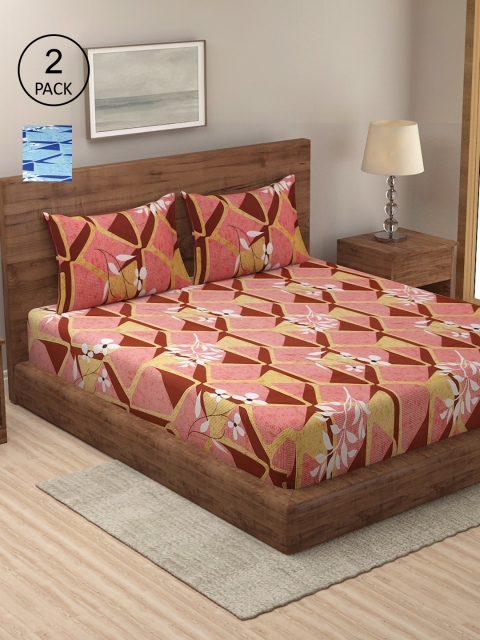 

Dhrohar Unisex Multi Bedsheets, Red