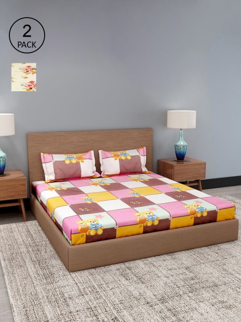 

Dhrohar Unisex Multi Bedsheets, Yellow