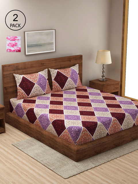 

Dhrohar Unisex Multi Bedsheets, Purple