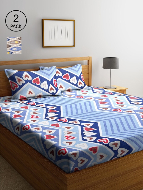 

Dhrohar Unisex Multi Bedsheets, Blue