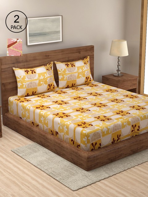 

Dhrohar Unisex Multi Bedsheets, Yellow