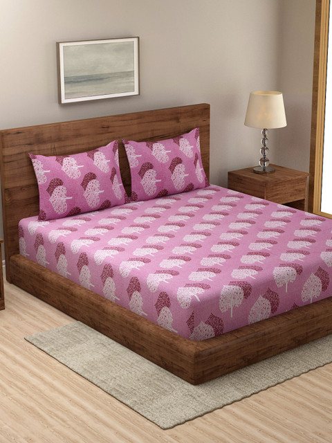 

Dhrohar Unisex Multi Bedsheets, Pink