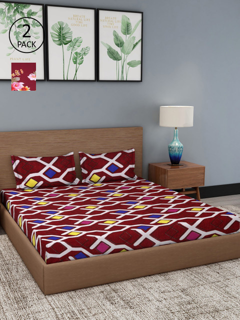 

Dhrohar Unisex Multi Bedsheets, Pink