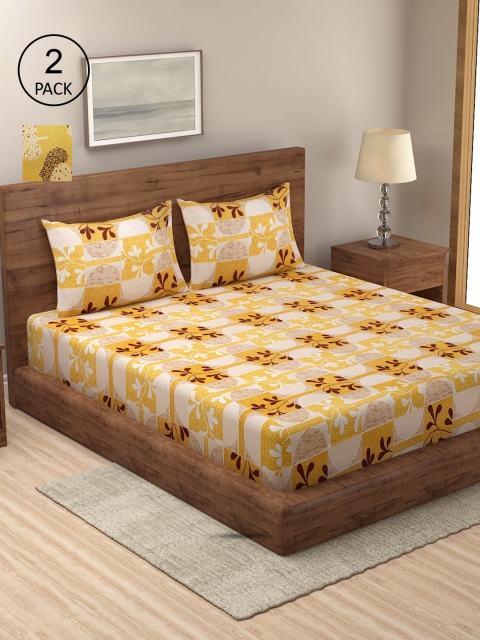 

Dhrohar Unisex Multi Bedsheets, Yellow