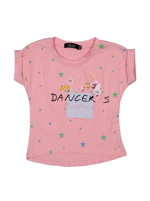 

Albion Girls Pink Print Extended Sleeves Top
