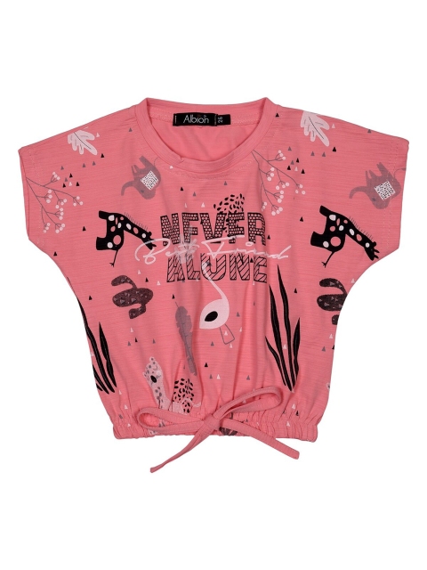 

Albion Pink Print Extended Sleeves Top