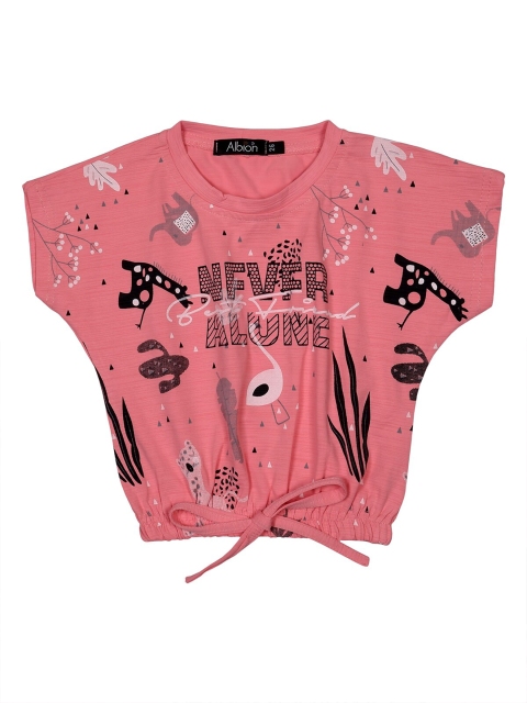 

Albion Pink Print Extended Sleeves Top