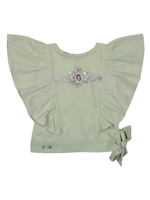 

Albion Girls Green Embellished Top