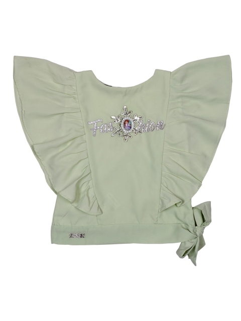 

Albion Green Girls Ruffles Top