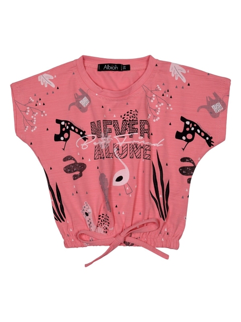 

Albion Pink Print Extended Sleeves Top