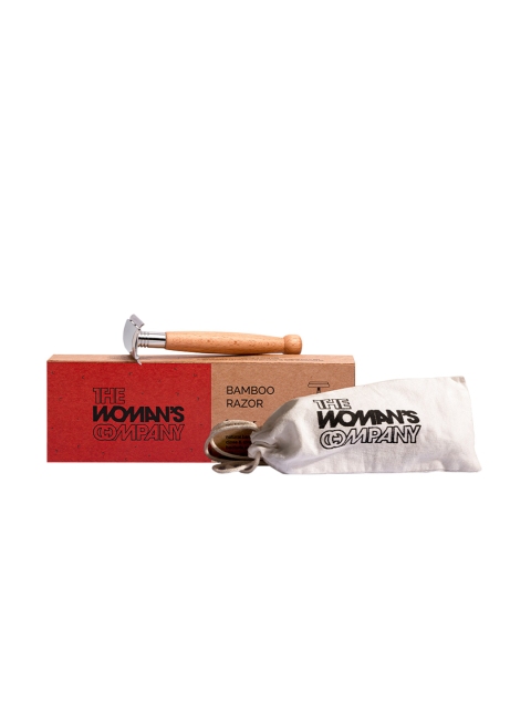 

THE WOMAN'S COMPANY Bamboo Razor with 10 Pcs Replaceable Razor Blades, Brown