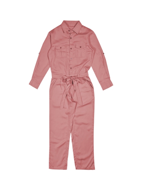 

Gini and Jony Girls Pink Basic Jumpsuit