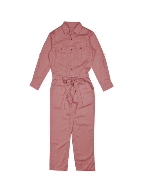 

Gini and Jony Girls Pink Dungarees