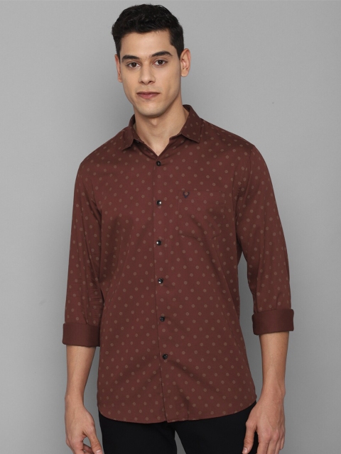 

Allen Solly Men Brown Slim Fit Floral Printed Casual Shirt