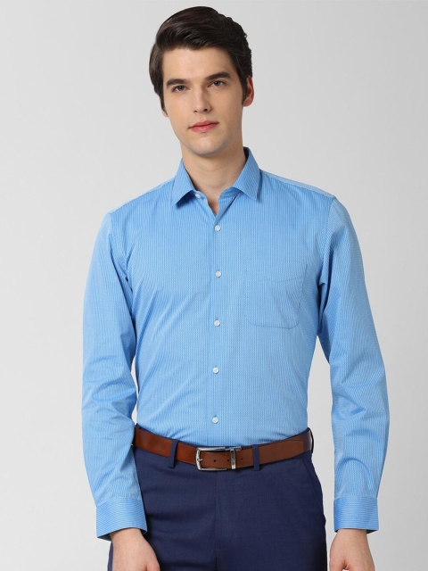 

Peter England Men Blue Slim Fit Printed Formal Shirt