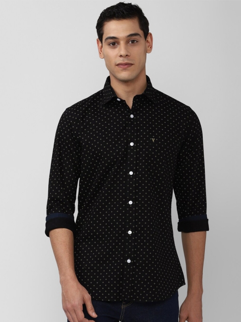 

Van Heusen Sport Men Black Slim Fit Printed Casual Shirt