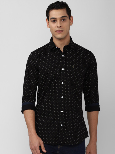 

Van Heusen Sport Men Black Slim Fit Printed Casual Shirt