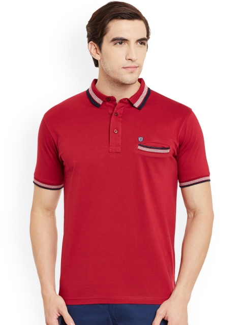 

Duke Red Solid Polo T-shirt