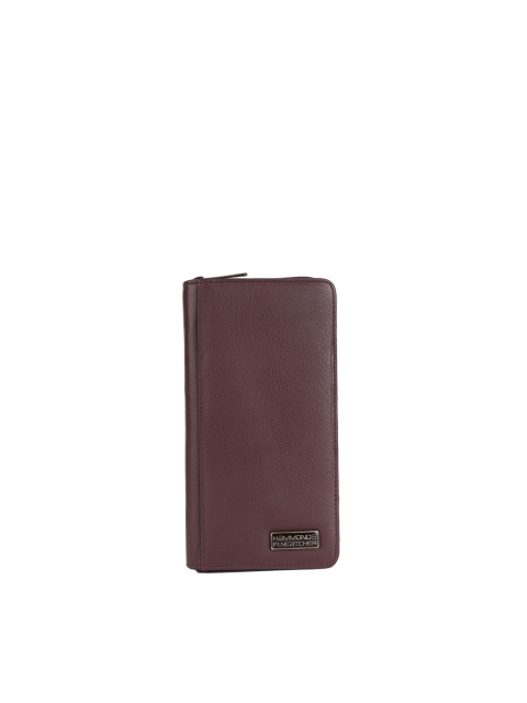 

HAMMONDS FLYCATCHER Unisex Brown Zip Detail Leather Passport Holder