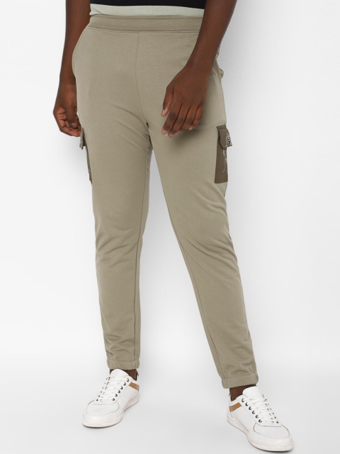 

FOREVER 21 Men Olive Green Cargos Trousers