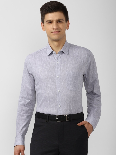 

Peter England Men Grey Formal Shirt