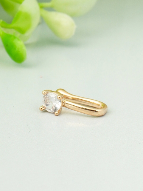 

Ferosh Women Gold-Plated CZ Studded Nosepin