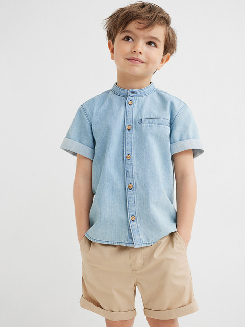 

H&M Boys Beige & Blue 2-Piece Cotton Set