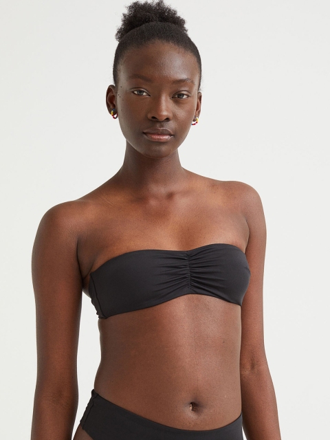 

H&M Women Padded Bandeau Bikini Top, Black