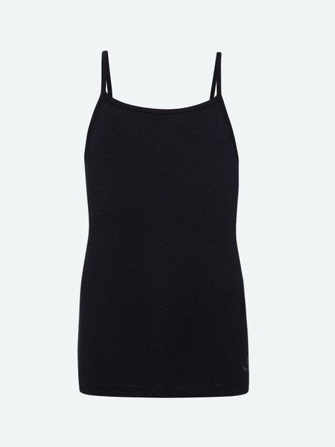 

Jockey Girls Black Solid Cotton Camisoles