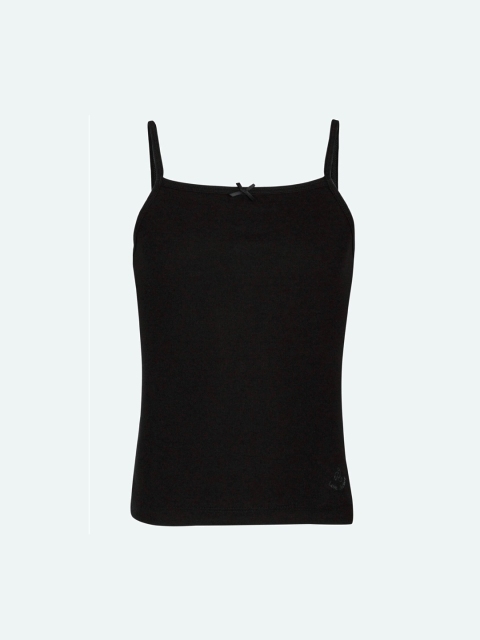 

Jockey Girls Black Solid Cotton Camisoles