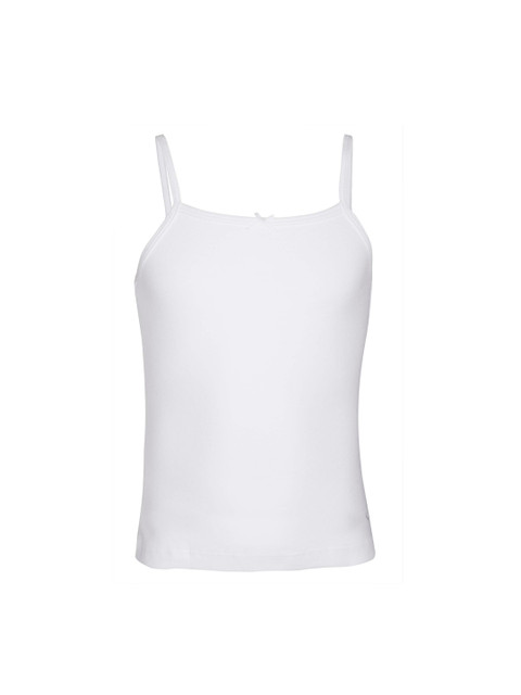 

Jockey Girls White Solid Non-Padded Pure Cotton Camisoles