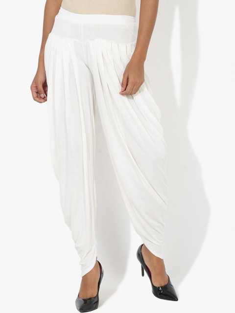 

Lakshita Women Off White Solid Salwar