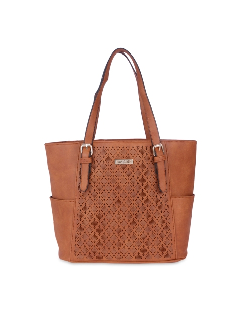 

Fur Jaden Women Tan Brown Shoulder Bag with Laser Cut Detail