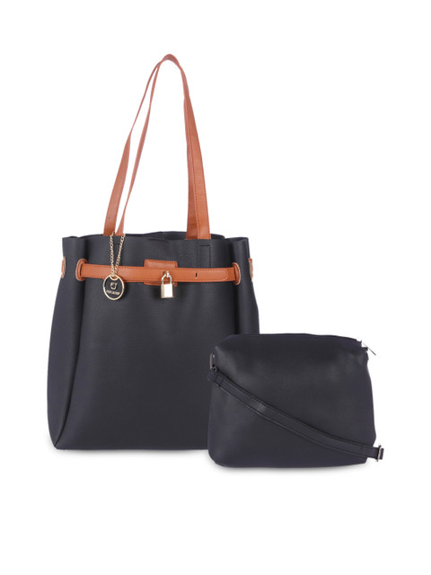 

FUR JADEN Black Shoulder Bag with Sling Bag