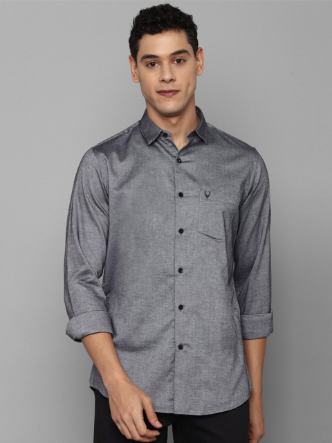 

Allen Solly Men Grey Slim Fit Casual Shirt