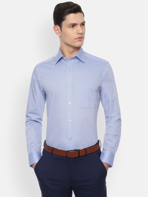 

Louis Philippe Men Blue Formal Shirt