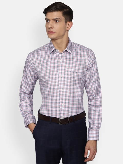 

Luxure by Louis Philippe Men Purple Micro Checked Cotton Casual Shirt