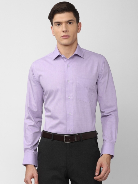 

Van Heusen Men Purple Solid Formal Shirt