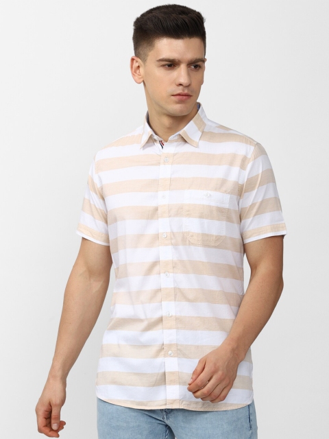 

Van Heusen Sport Men Multicoloured Slim Fit Horizontal Stripes Striped Casual Shirt, Multi